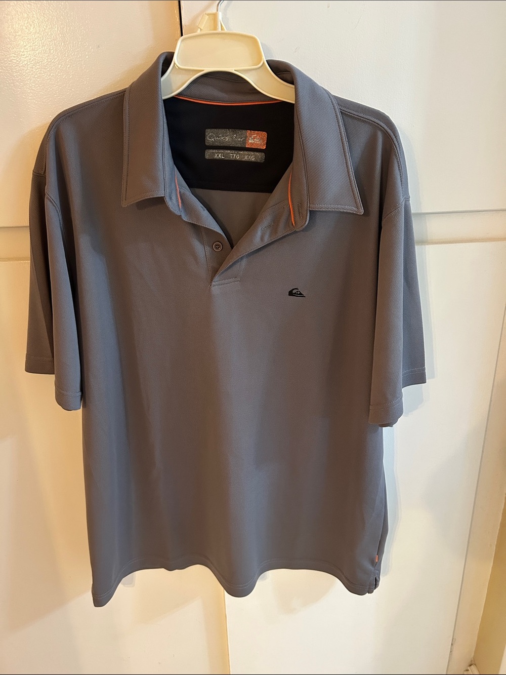 Quiksilver Men's Slate Gray Polo with Subtle Logo